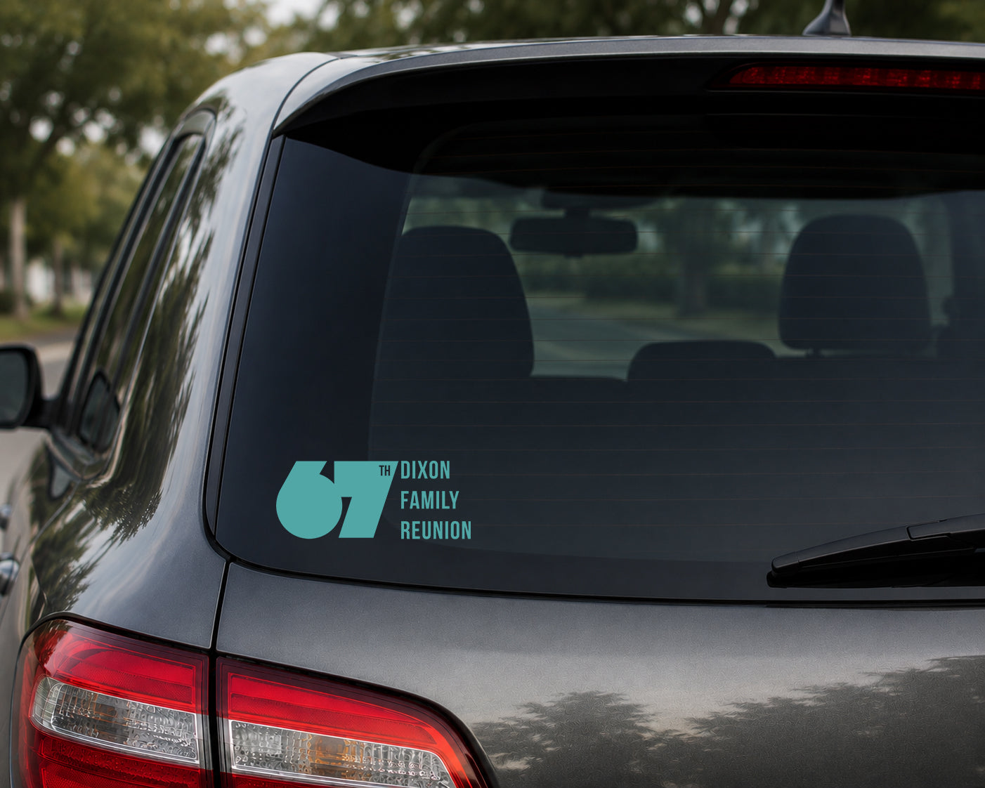 Dixon Family Reunion Car Window Decal – 8.5" x 3.5