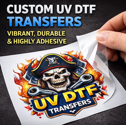 Custom UV DTF Transfers for Quality Prints