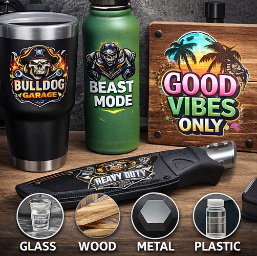 Custom UV DTF Transfers for Quality Prints