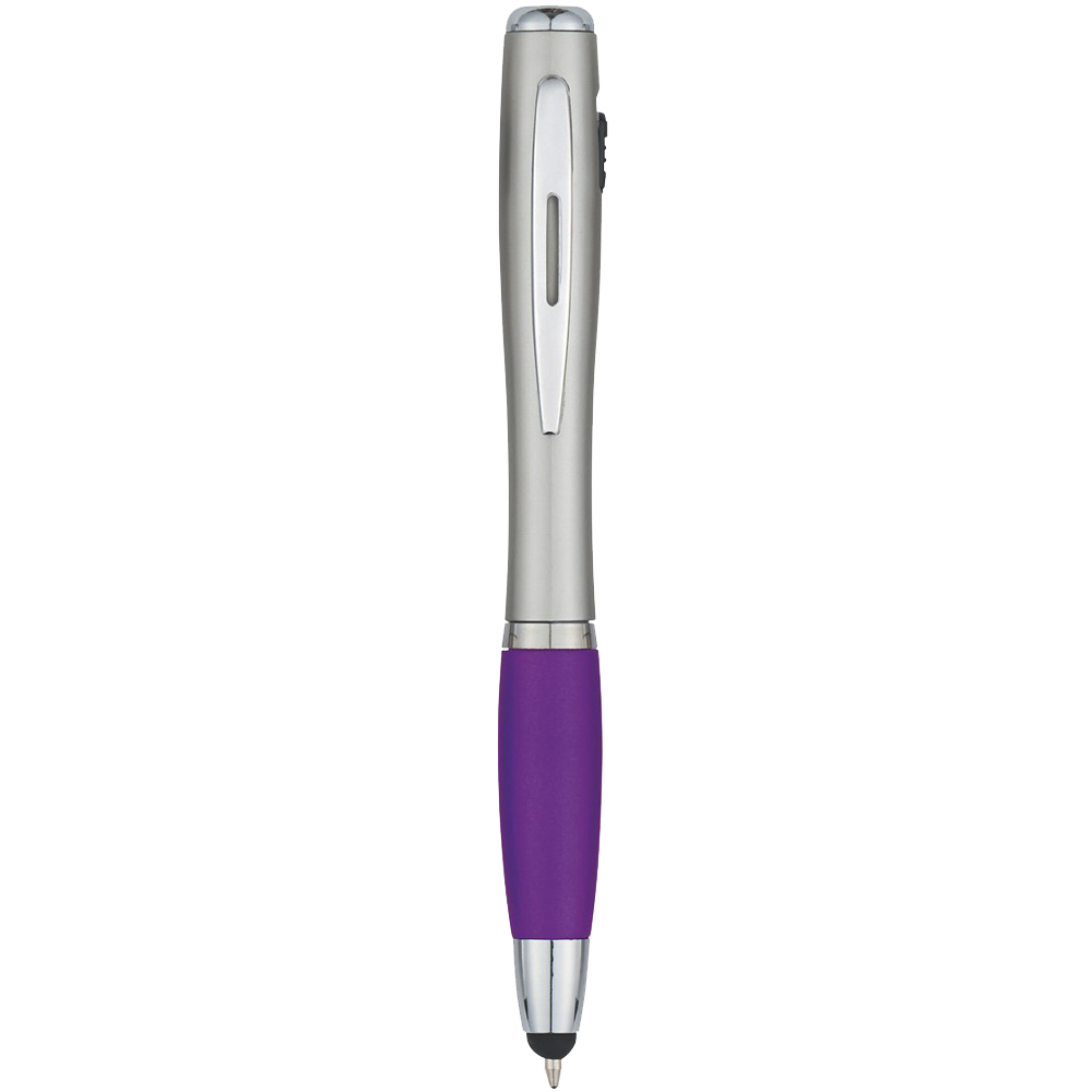 Customized Trio Stylus Pen with LED Light