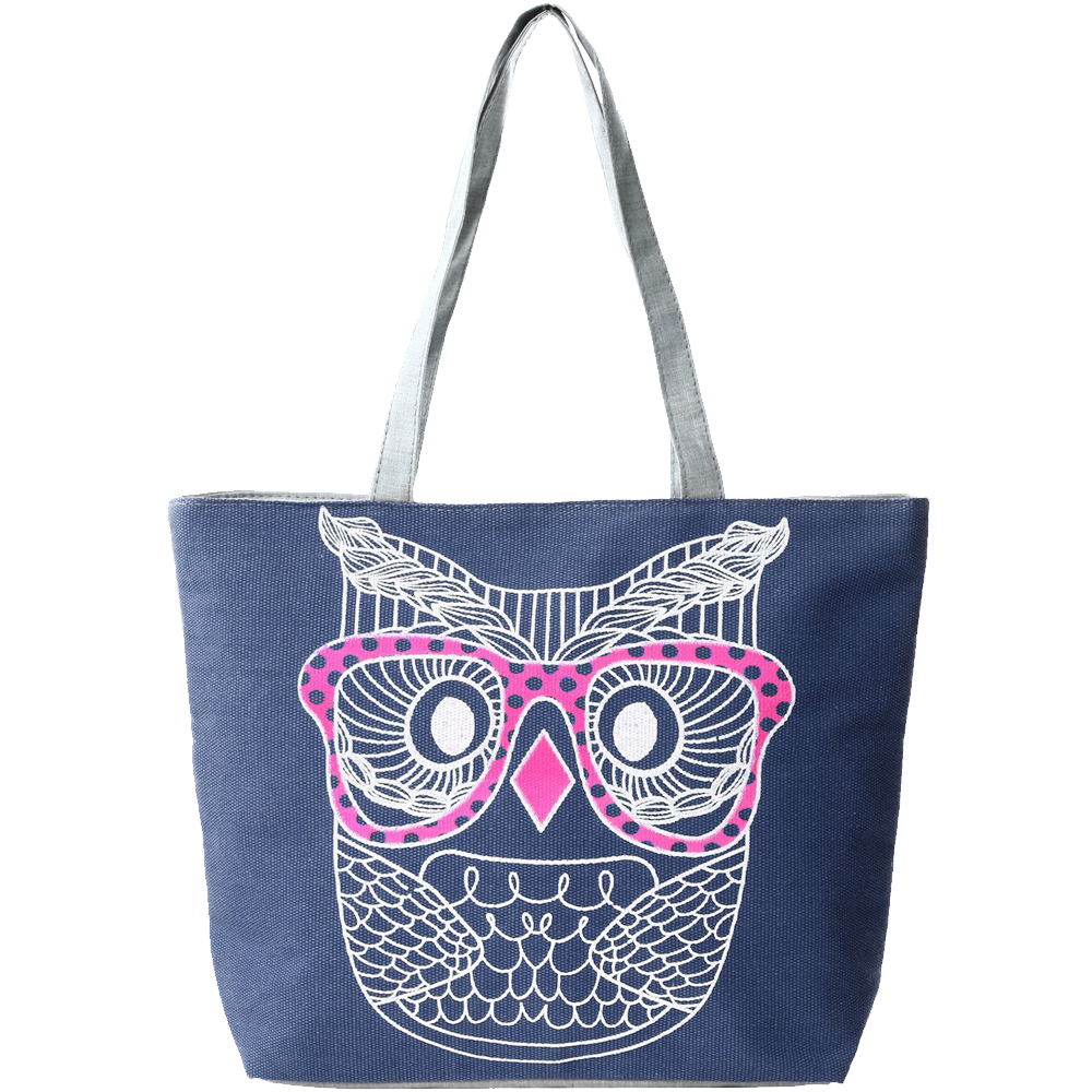 Fashion Prints Large Canvas Beach Tote Bag