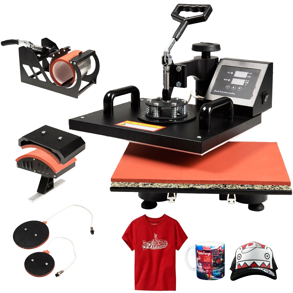 GHP 5 in 1 Heating thermocouple Heat Press Machine Digital Transfer Sublimation