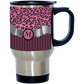 Letter M Initial Leopard Print and Stripes Monogrammed Design