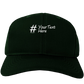 Personalized Hashtag Adult Dark Baseball Cap Hat
