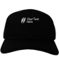 Personalized Hashtag Adult Dark Baseball Cap Hat