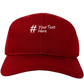 Personalized Hashtag Adult Dark Baseball Cap Hat