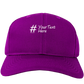 Personalized Hashtag Adult Dark Baseball Cap Hat