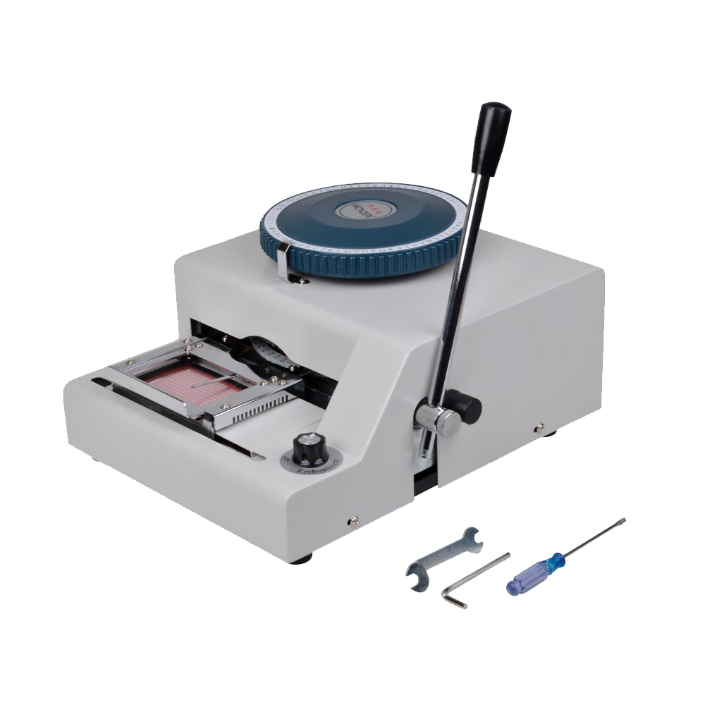 TMS 72 character Letters Manual Embosser Credit Id PVC Card VIP Embossing Machine
