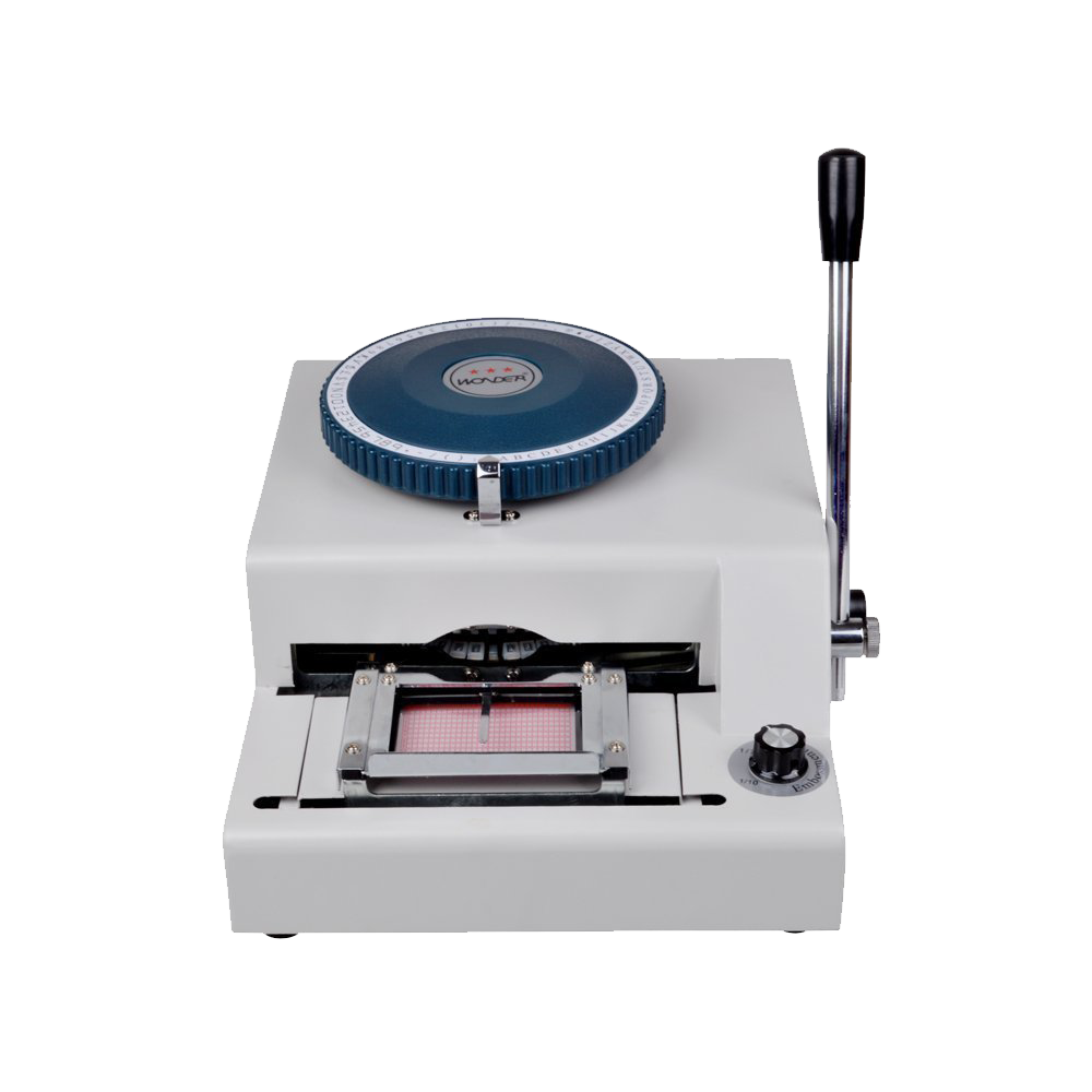 TMS 72 character Letters Manual Embosser Credit Id PVC Card VIP Embossing Machine
