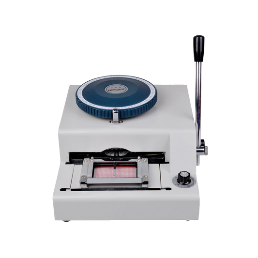 TMS 72 character Letters Manual Embosser Credit Id PVC Card VIP Embossing Machine