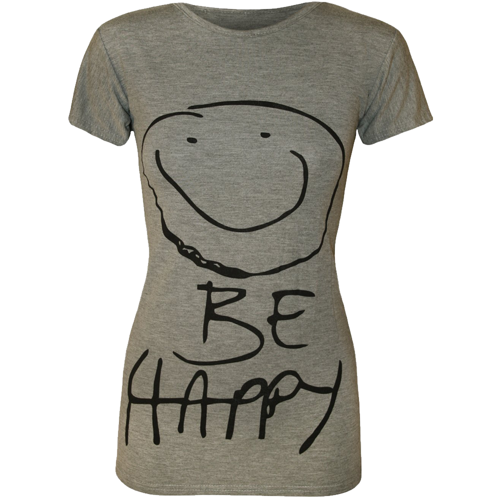 Women's Be Happy Smiley Face Top