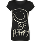 Women's Be Happy Smiley Face Top